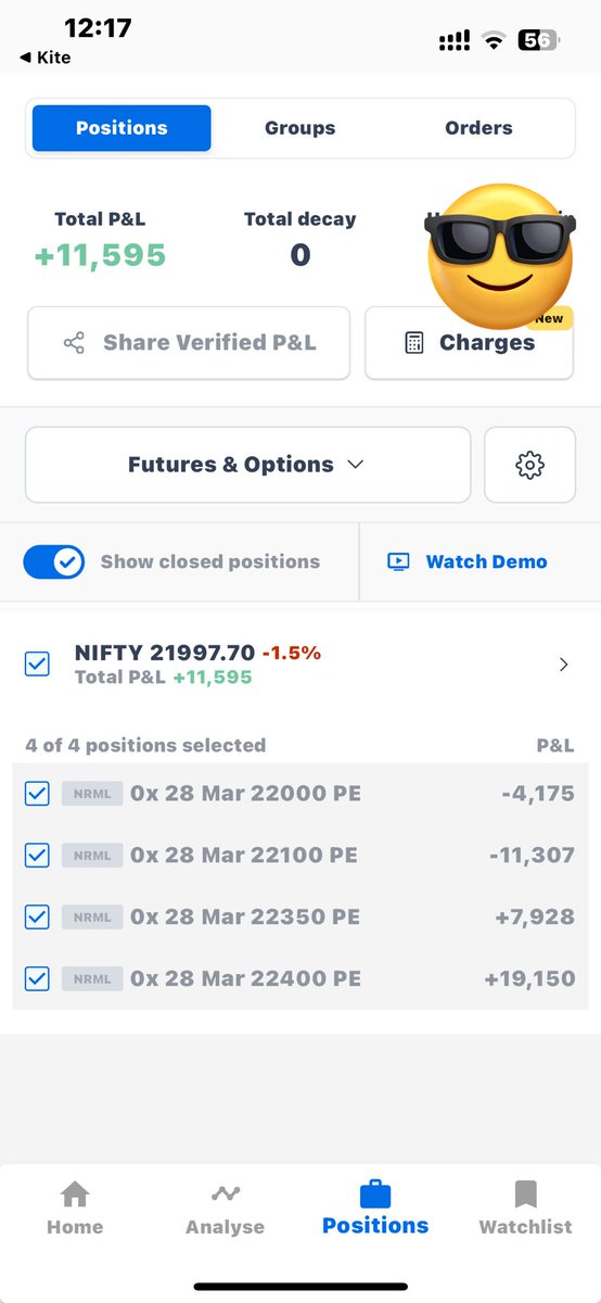 MrGuru_moneyzon's tweet image. Day-8
5Lakh to 1Cr
#Tradingchallenge
#fivelakhtoonecrore
#positionaltrader
#2024Goals 
@BeSensibull