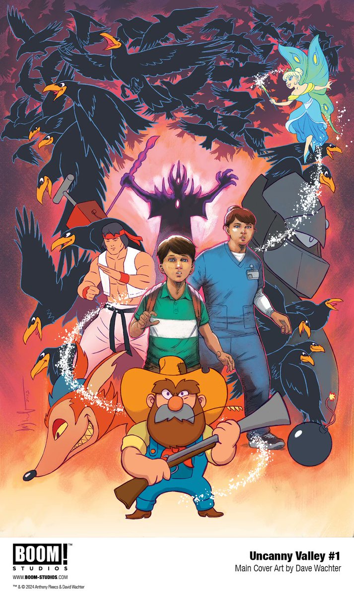 TheKyleStarks's tweet photo. Just had the privilege to read an UNCANNY VALLEY #1 preview from @boom and @TonyFleecs and @DaveWachter - they created an interesting world on a very clever and intriguing  premise - get your preorder in now!  It's going to sell out on #1! https://t.co/uc9YxDAhVf