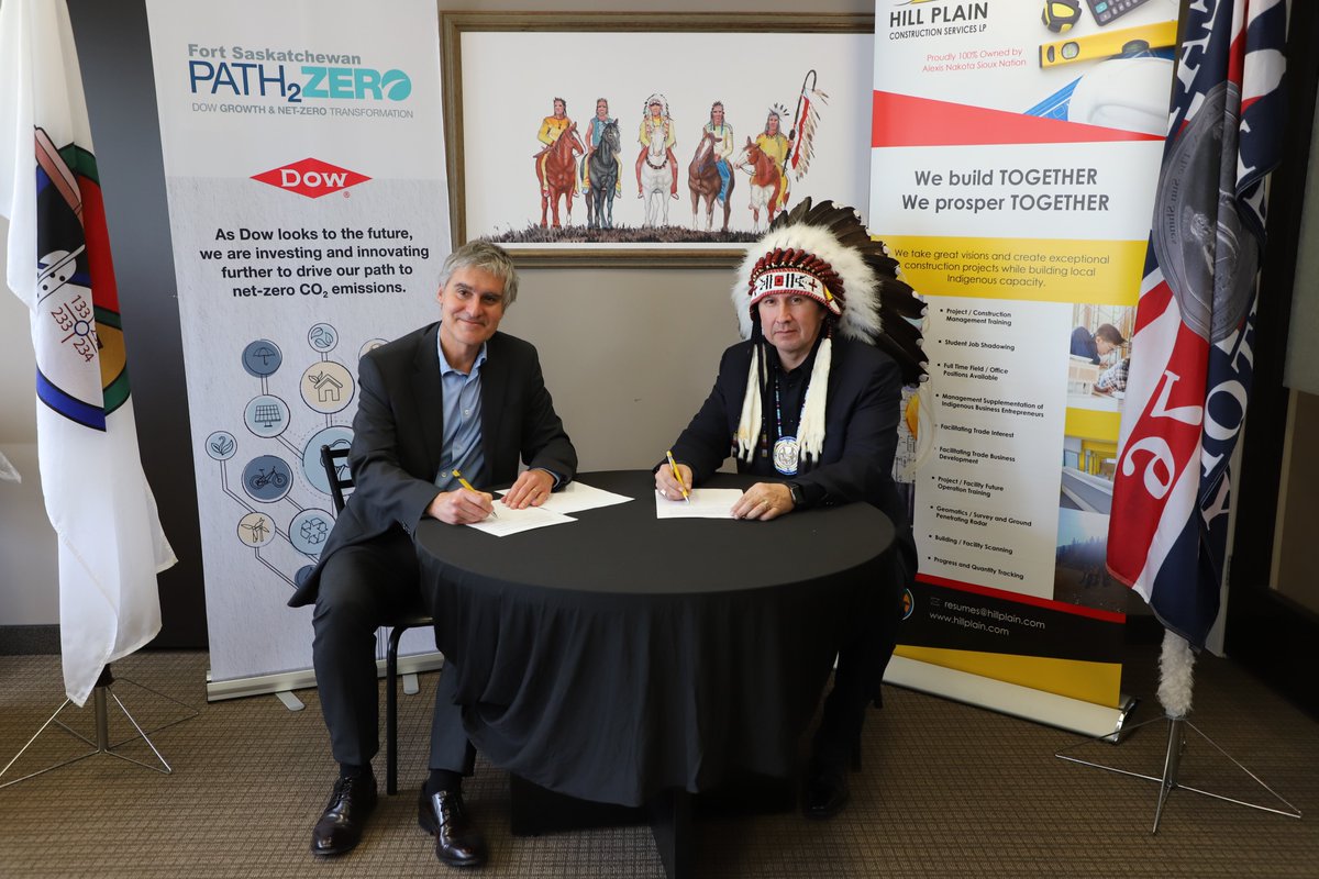 A recently-signed relationship memorandum between Alexis Nakota Sioux Nation and Dow will act as a bridge to embark on a journey of understanding and collaboration, fostering meaningful engagement built on respect, and mutual learning. ca.dow.com/.../alexis-nak…...