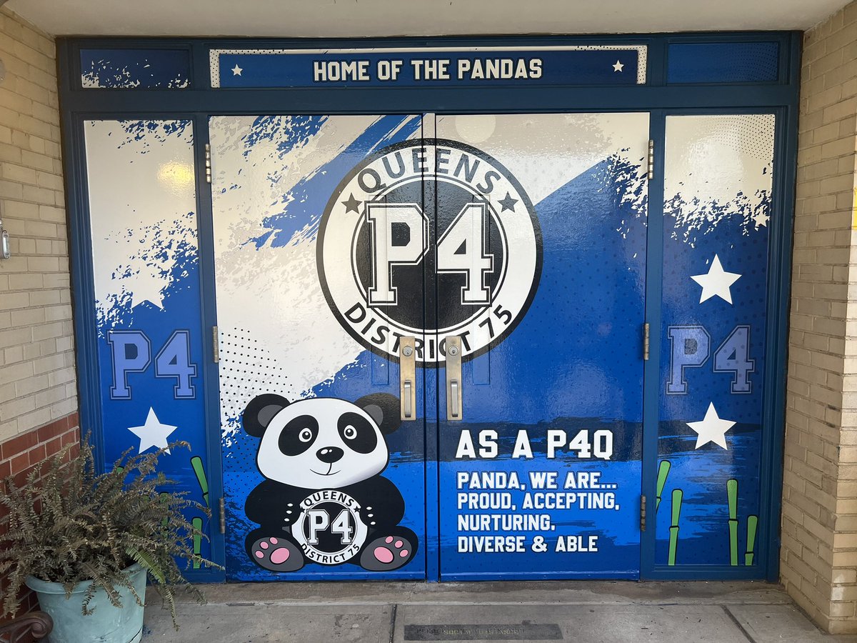 Check out our new doors reflecting what PANDA stands for!! @FusingEducation @p4_queens @D75Office