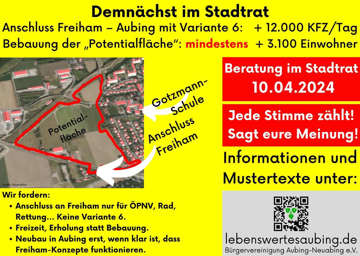 buergeraubing's tweet photo. Wir haben eine neue Aktion gelauncht. Sagt der Stadtregierung was ihr davon halten den Grüngürtel vollends zu ruinieren! https://t.co/5OzZrCV6ey https://t.co/Rdv88f3Tk2