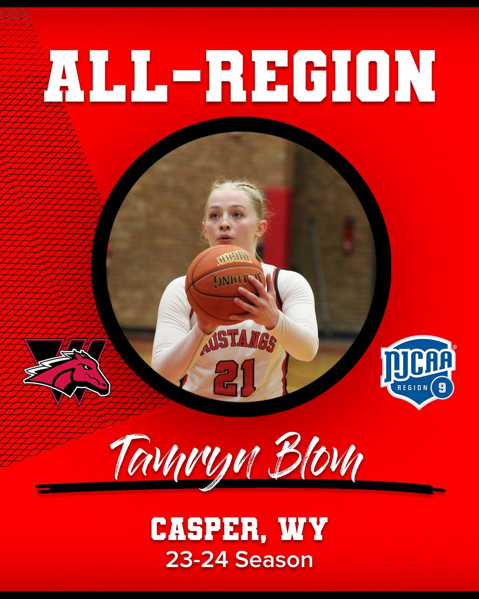 Congratulations to sophomore forward @tamrynblom on making the All-Region 9 team for the 23-24 season!

Tamryn was 5th in the conference for rebounds per game at 7.8 and 7th in points per game at 14.7!

#PonyUp 🐴