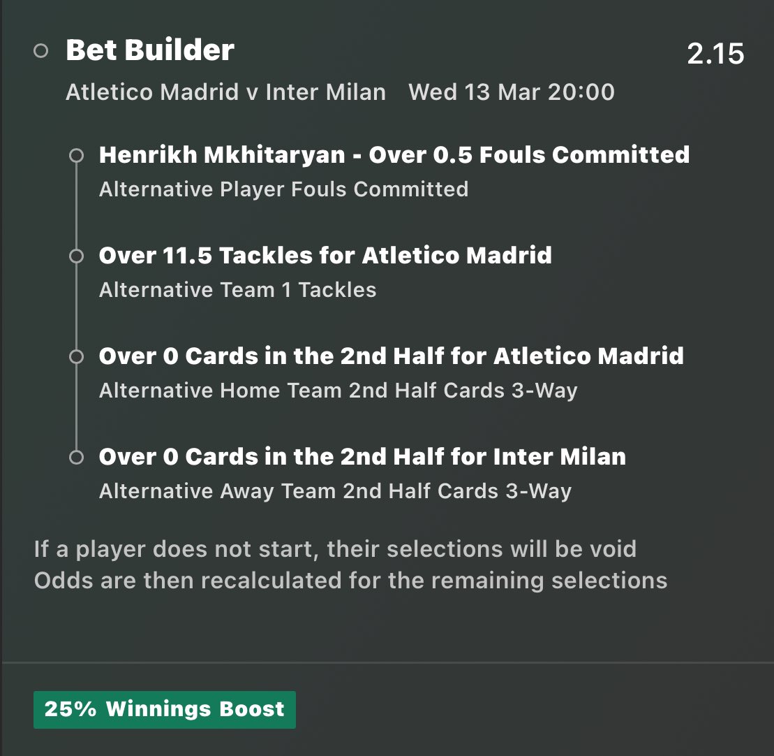 FootballVTips's tweet image. ‼️TONIGHTS BET BUILDERS‼️

⚽️Bournemouth v Luton 
⚽️Atletico v Inter
⚽️Dortmund v PSV

We hit 3/3 last night and Tuesday, lets go again💰📈