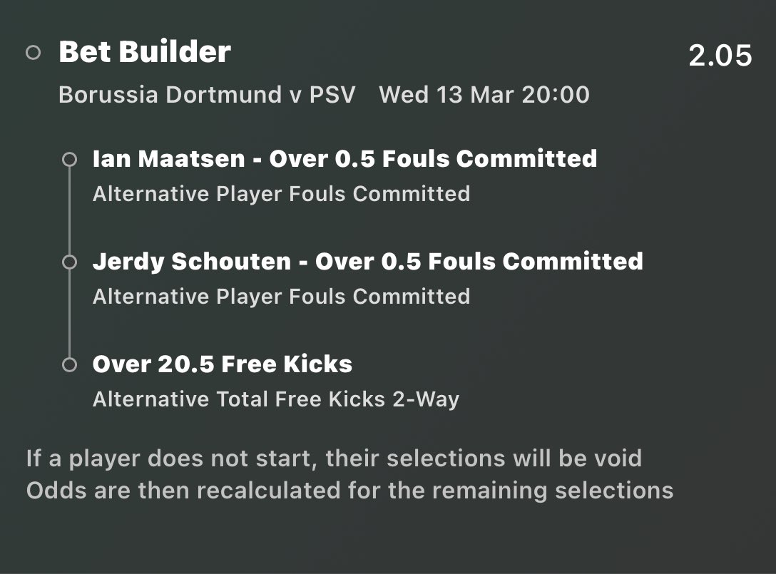 FootballVTips's tweet image. ‼️TONIGHTS BET BUILDERS‼️

⚽️Bournemouth v Luton 
⚽️Atletico v Inter
⚽️Dortmund v PSV

We hit 3/3 last night and Tuesday, lets go again💰📈