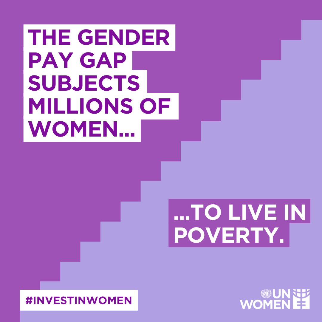 UNJamaica's tweet photo. Women in Jamaica, on average, earn only 61% of the income of males – a gap of 39%.
 Lower pay can prevent women and families from putting food on the table, securing safe housing, and accessing medical care and education. https://t.co/AfgeWFyxLQ