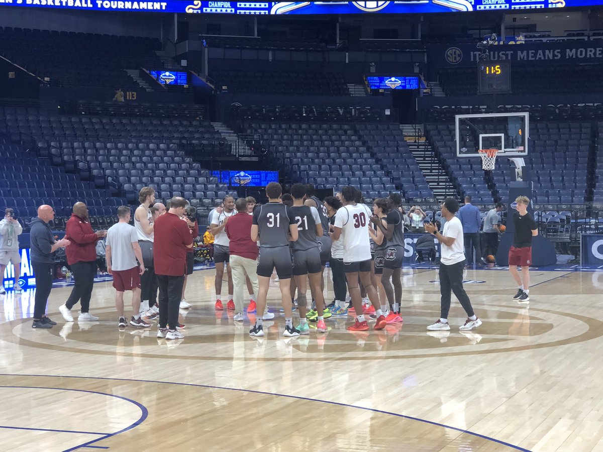 Th #Gamecocks wrap up practice ahead of their #SECMBB Tournament opener against the winner of Vanderbilt and Arkansas!

Sponsored by Atkins Law Firm. Who you hire matters!