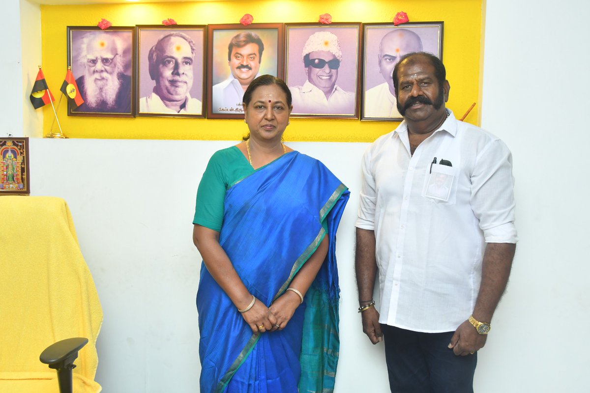 Blessings of Captain,
With Best wishes from Anniyar.
As DMDK's OFFICIAL SPOKESPERSON.

Thank you all for the wishes.

#DMDK
#spokesperson