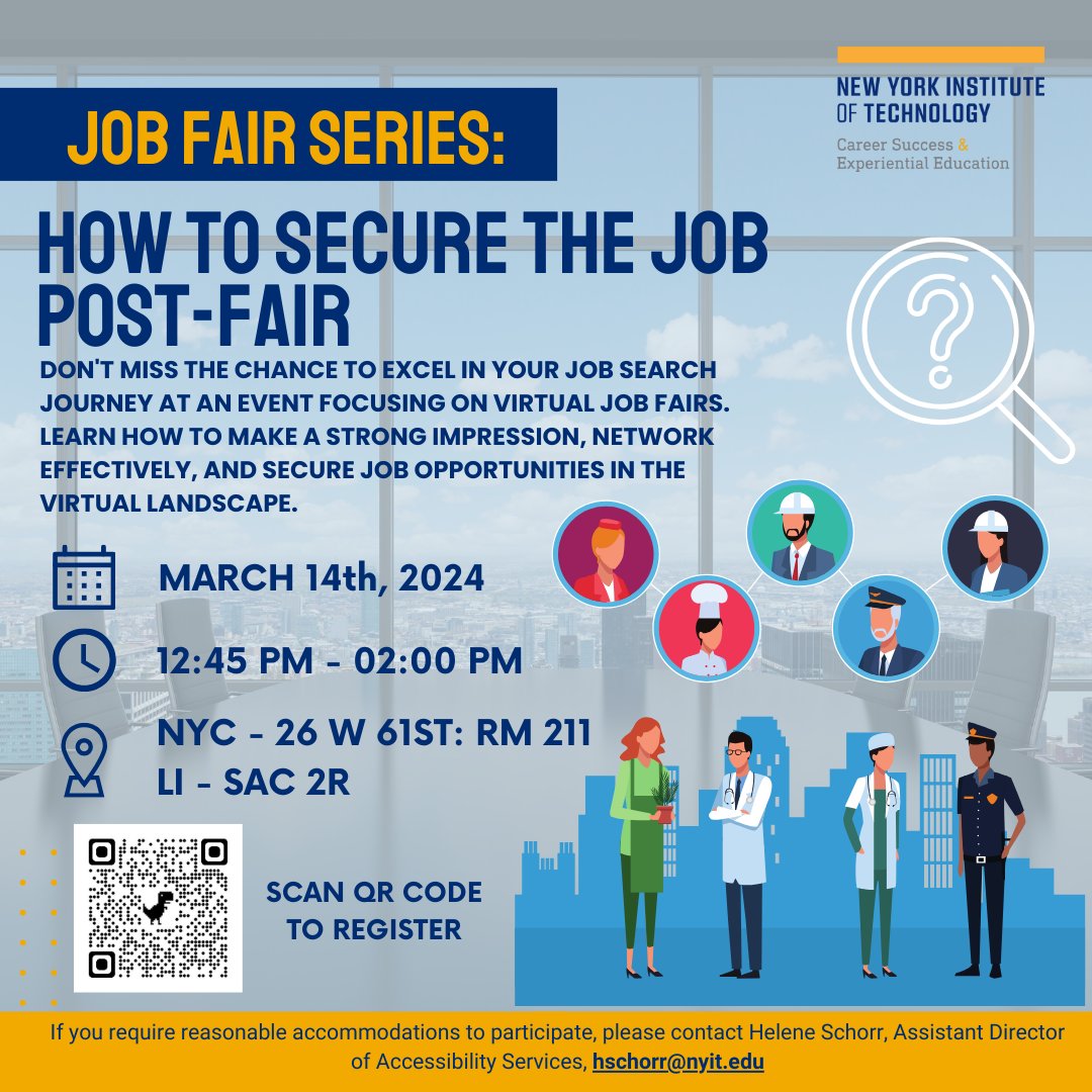 Join us post-fair to learn how to make a lasting impact, network like a pro, and land your dream Internship. 
#Internships