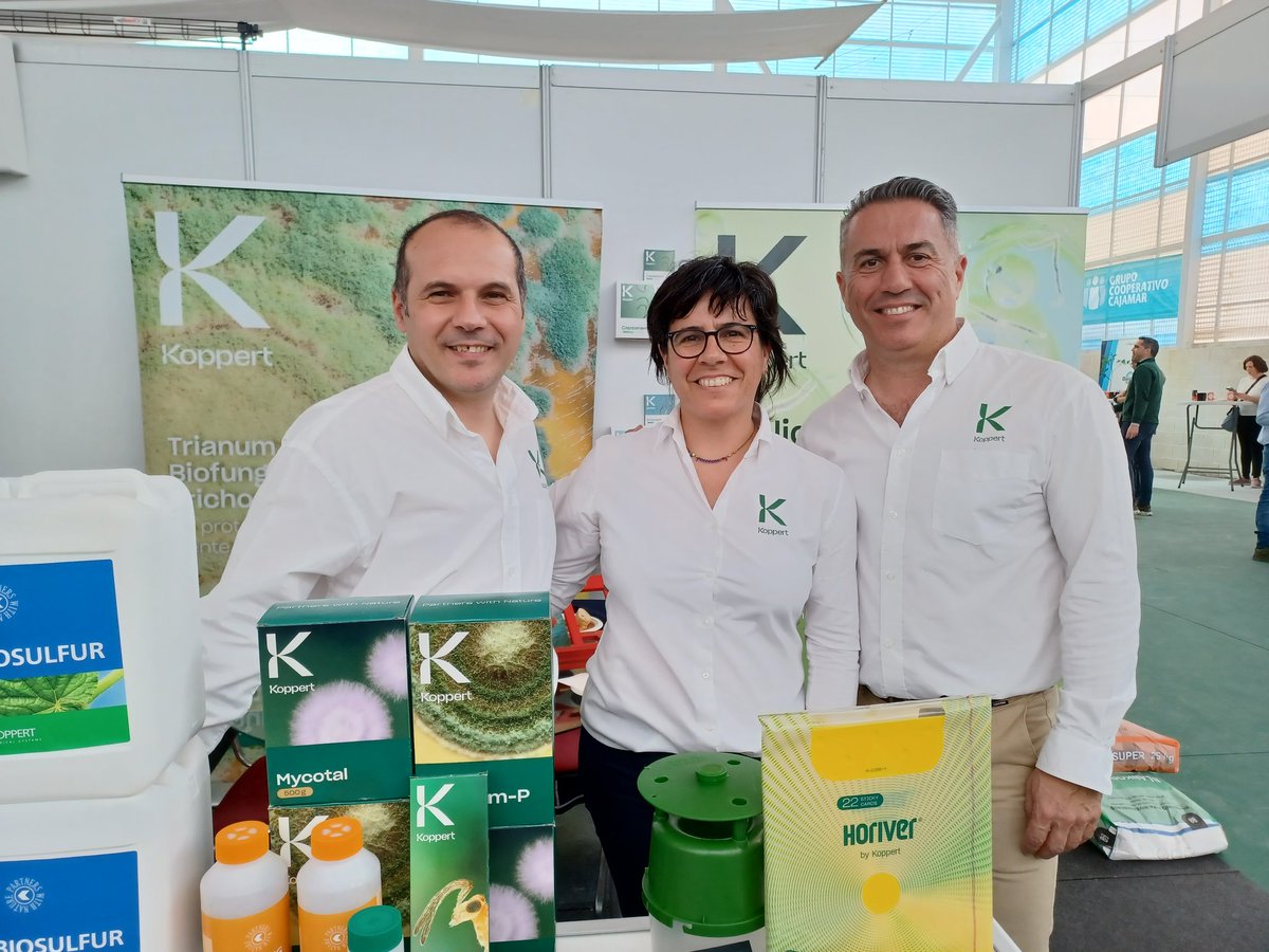 <a href="/KOPPERT_ES/">KOPPERT_ES</a>  ha expuesto en su stand en #expocherry su amplia gama de productos para el campo granadino: placas cromáticas ,Nesibug,Entofood,Ercal,Mycotal.Capsanem y Entonem, entre otros.