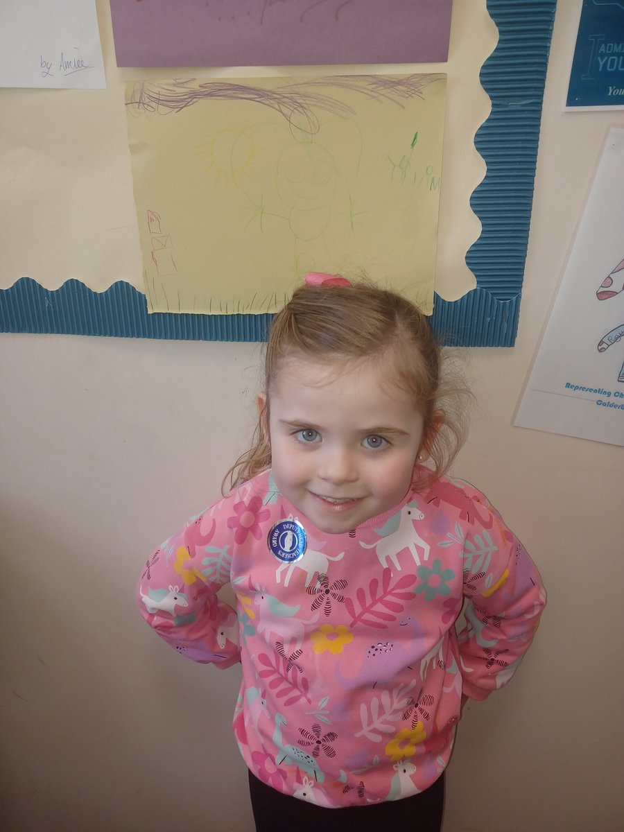 This clever nursery girl drew a fabulous picture of me... Great job M! 👏 
<a href="/calderbridgeps/">Calderbridge Primary School and Nursery Class</a>