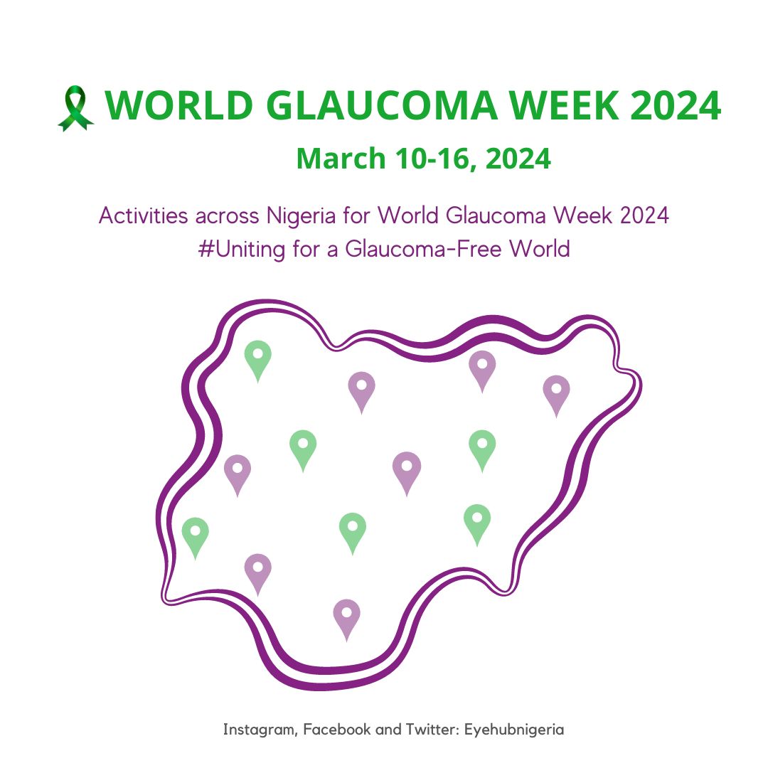 Here are some activities in Nigeria to mark this year's World Glaucoma Week. #wgw2024 #wgw #Glaucoma eyehubnigeria.org/activity/World…