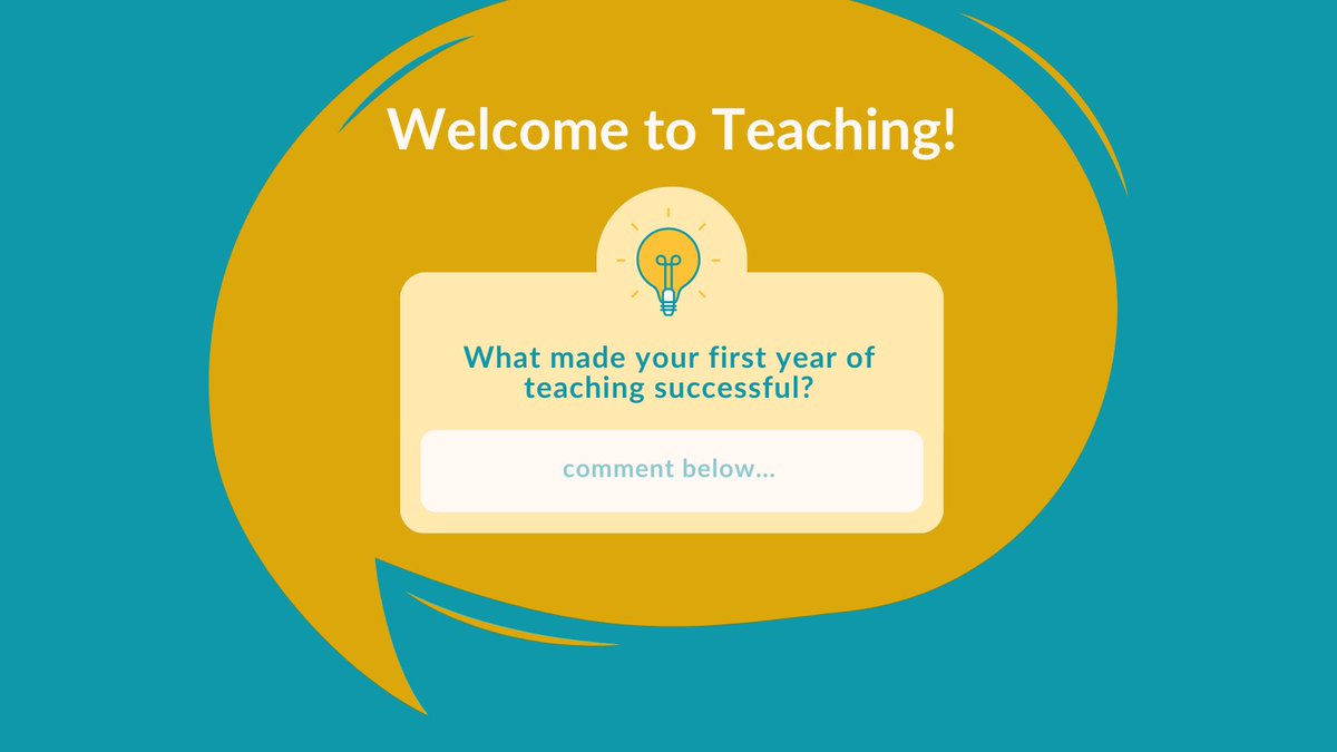 What made your first year of teaching successful? What would have made that first year (or two) even better? 

Share your thoughts and let's help #newteachers as they enter this great profession.
