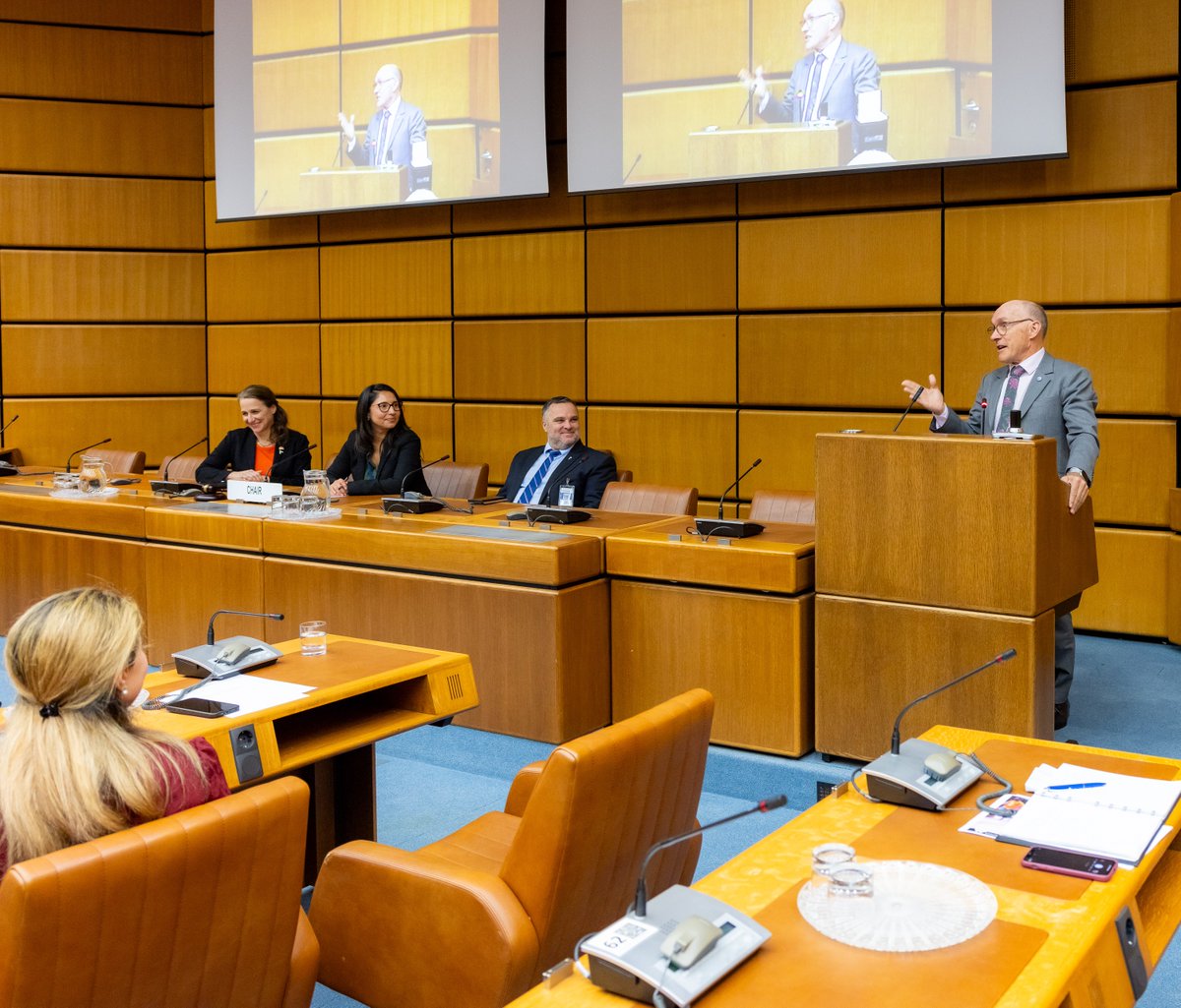 DrRobFloyd's tweet photo. As a male ally for gender equality and women's empowerment, glad to learn about initiatives investing in women hosted by @SwissAmbUN_Wien yesterday and to address the crucial need for male allyship at @CanadaUN event today. The call is clear: we all must step up, and I invite male leaders to bridge the intention gap with measurable actions. #IntGenderChampions