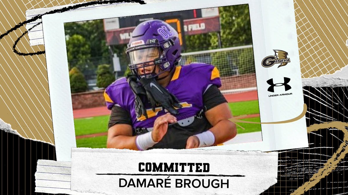 Damare' Brough (@damareb52) on Twitter photo I made my decision a while back, just now posting it...Time to go to work
#StormOn ⚡🌪️
<a href="/GenevaCollegeFB/">Geneva College Football</a> <a href="/genodemarcoHFC/">Geno DeMarco Head Football Coach- Geneva College</a> <a href="/CoachContenta/">Tom Contenta</a>
<a href="/CoachBensing/">Will Bensing</a> @CoachEdgarGT <a href="/OLSHFOOTBALLHS/">OLSH High School Football</a> <a href="/CoachMo711/">Donnie Militzer</a> <a href="/militzern/">Coach Nick</a> I made my decision a while back, just now posting it...Time to go to work
#StormOn ⚡🌪️
<a href="/GenevaCollegeFB/">Geneva College Football</a> <a href="/genodemarcoHFC/">Geno DeMarco Head Football Coach- Geneva College</a> <a href="/CoachContenta/">Tom Contenta</a>
<a href="/CoachBensing/">Will Bensing</a> @CoachEdgarGT <a href="/OLSHFOOTBALLHS/">OLSH High School Football</a> <a href="/CoachMo711/">Donnie Militzer</a> <a href="/militzern/">Coach Nick</a>