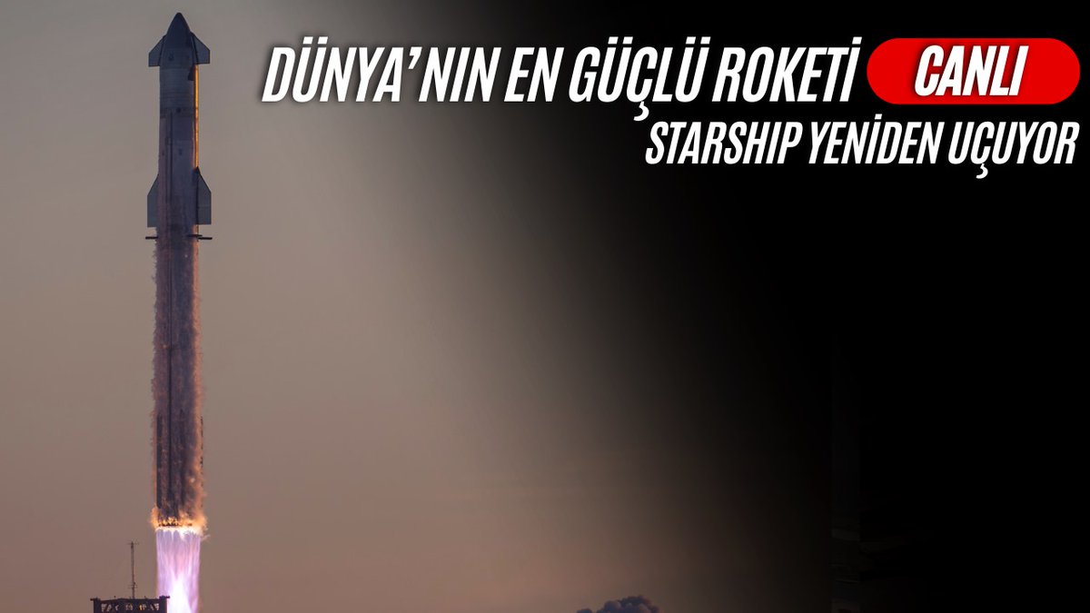 Dünya'nın En Güçlü Roketi Starship 3. Kez Fırlatılıyor.🥳 Biz de her zaman olduğu gibi bu tarihi ana sizinle beraber tanıklık etmek için yayında olacağız❤️youtube.com/live/LB-SoTRqI…