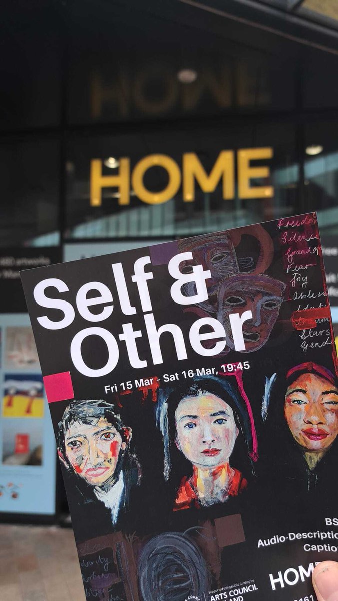 Only two days left to get your ticket to Self & Other @HOME_mcr. Join us as we delve into the rich tapestry of identity through the lenses of four remarkable disabled theatremakers. Get your tickets 👉 tinyurl.com/2s395une #DisabilityTheatre #Manchester #SelfAndOther