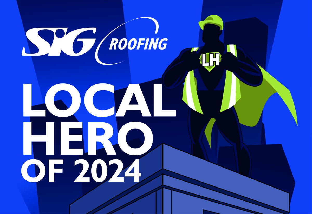 🦸‍♂️ Nominations are open for the @SIGRoofing Local Hero of 2024.

Are you aware of a roofing contractor who deserves to be recognised for their selfless acts to help others? Head to bit.ly/49rdJHu to nominate them before the 12 April deadline

#RA2024 #SIGRoofingKnowledge