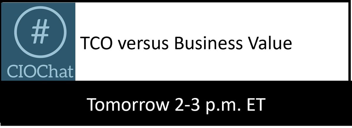 #CIOchat @_jfeldman @nyike @psalvitti @ciomentors @mthiele10 @nyike @CraigMilroy @davidseidl @DigitalSecArch @CIOPaige @waynesadin @tcrawford @Pedro_BCN_MX @bjuul @_KenLeBlanc @JoeSabado @vGazza @CPetersen_CS @anthony_mcmahon