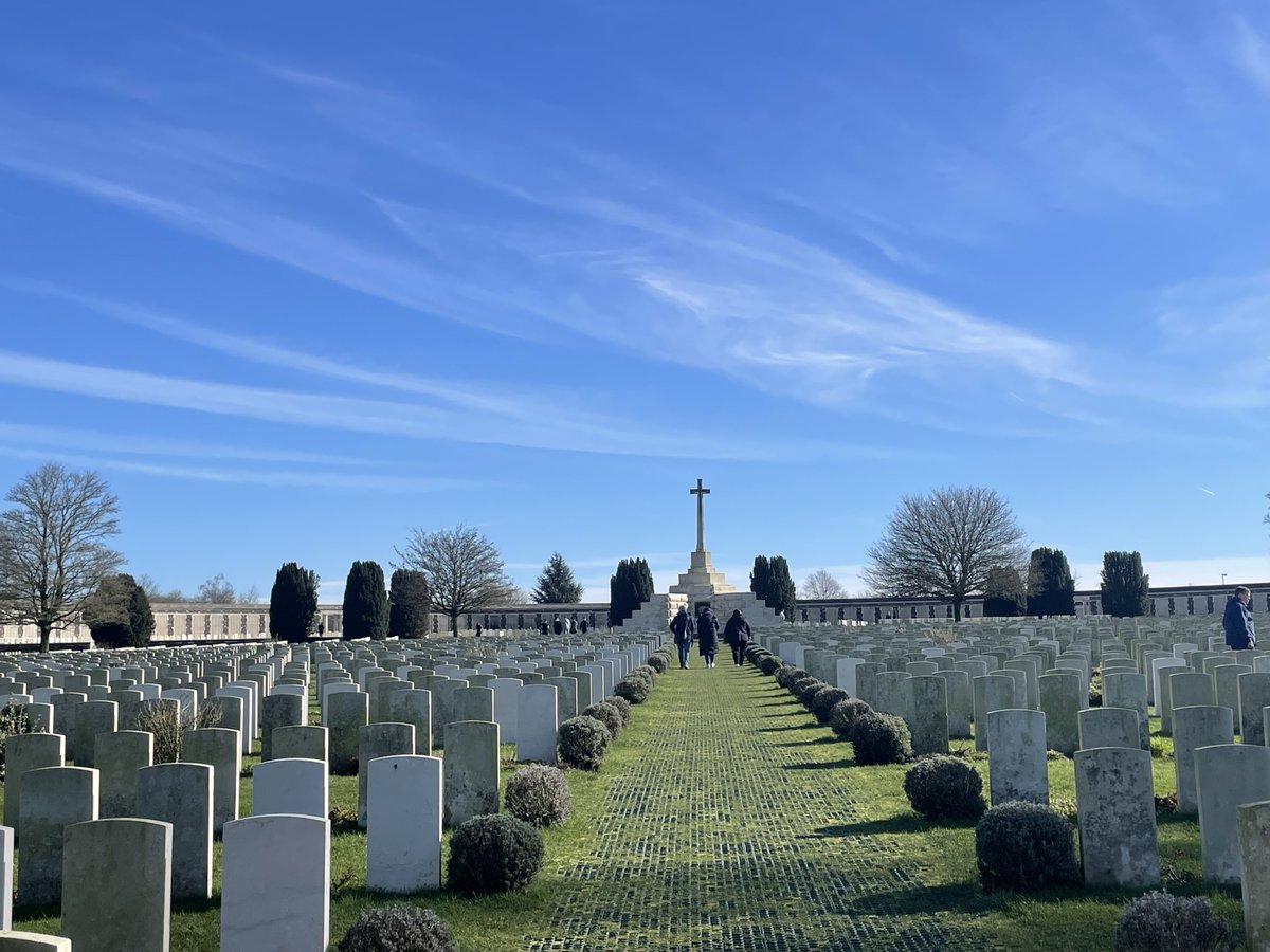 SDvnHighSchool's tweet photo. Our very first international trip was a huge success! Pupils visited a number of WW1 battlefields and memorial sites across France and Belgium, including: Tyne Cot Cemetery, Vimy Ridge, Beaumont-Hamel and more.

Additionally, pupils took part in The Last Post ceremony in Ypres. https://t.co/K6yTQnNvKC
