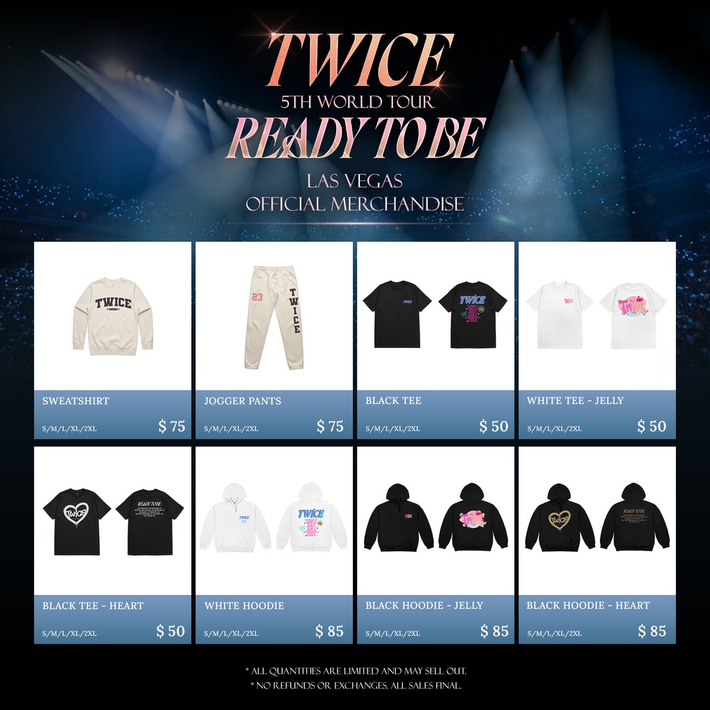 TWICE 5TH WORLD TOUR 'READY TO BE' ONCE MORE IN LAS VEGAS OFFICIAL