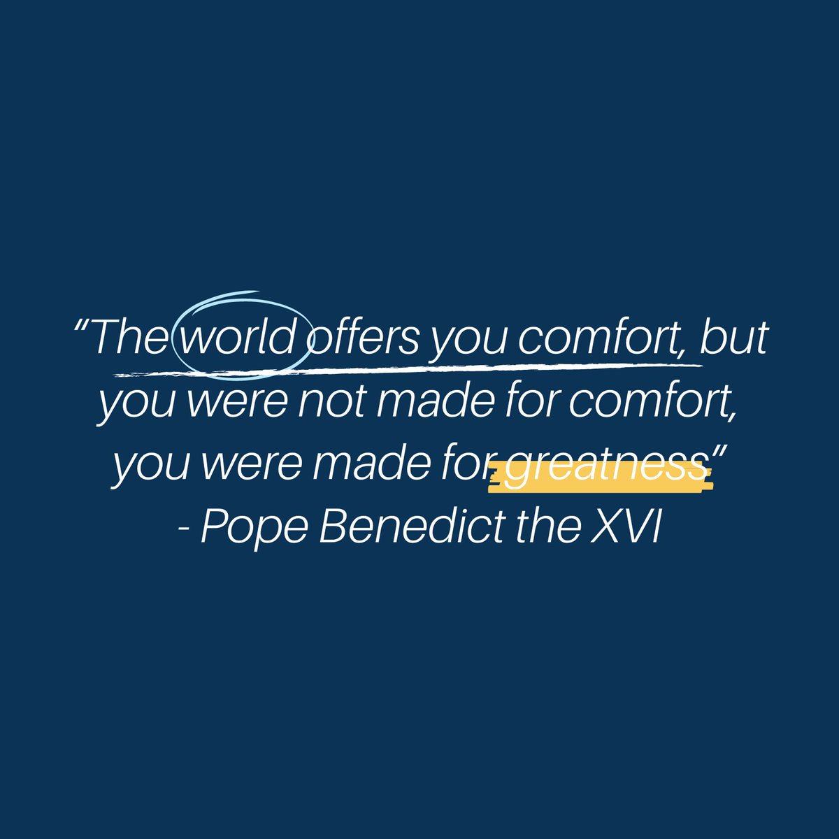 CioccaCenter's tweet image. As we head into these last weeks of Lent, reminded of the sacrifice Jesus took on for love of you, why not unite your work and suffering to his in response?

.
.
🏷️ #LentReflections #SacrificeForLove #PopeBenedictXVI #PurposefulSuffering