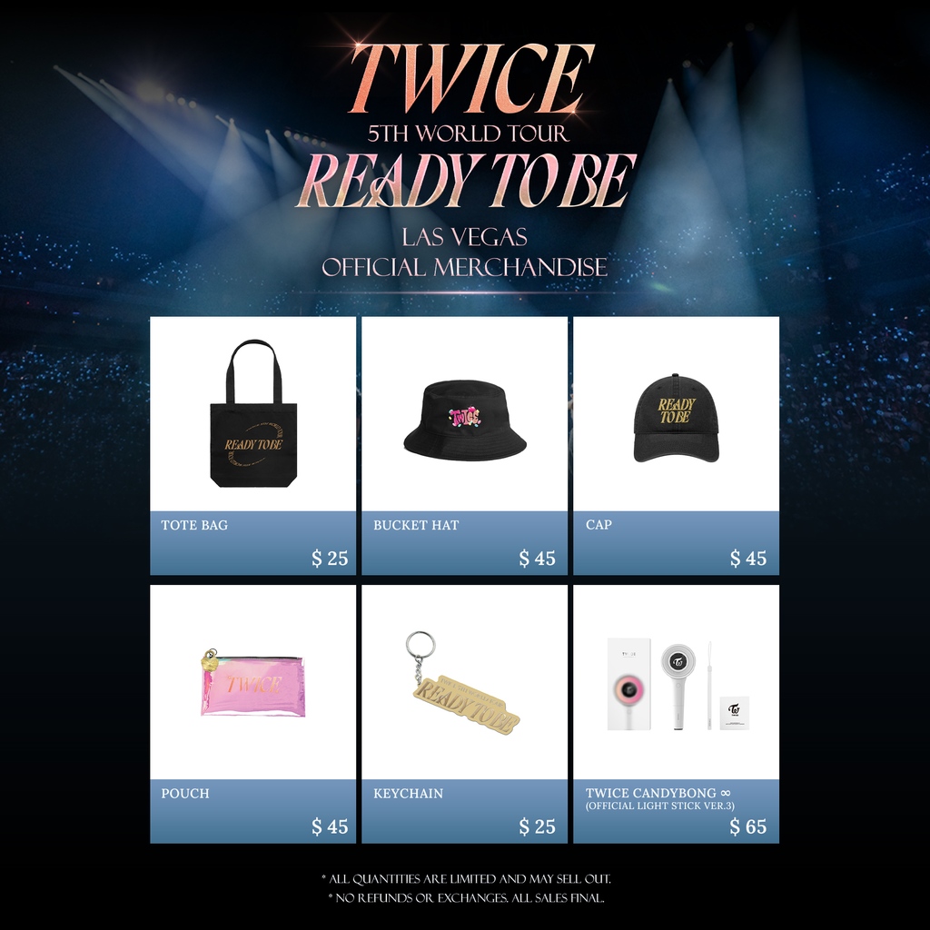 TWICE 5TH WORLD TOUR 'READY TO BE' ONCE MORE IN LAS VEGAS OFFICIAL