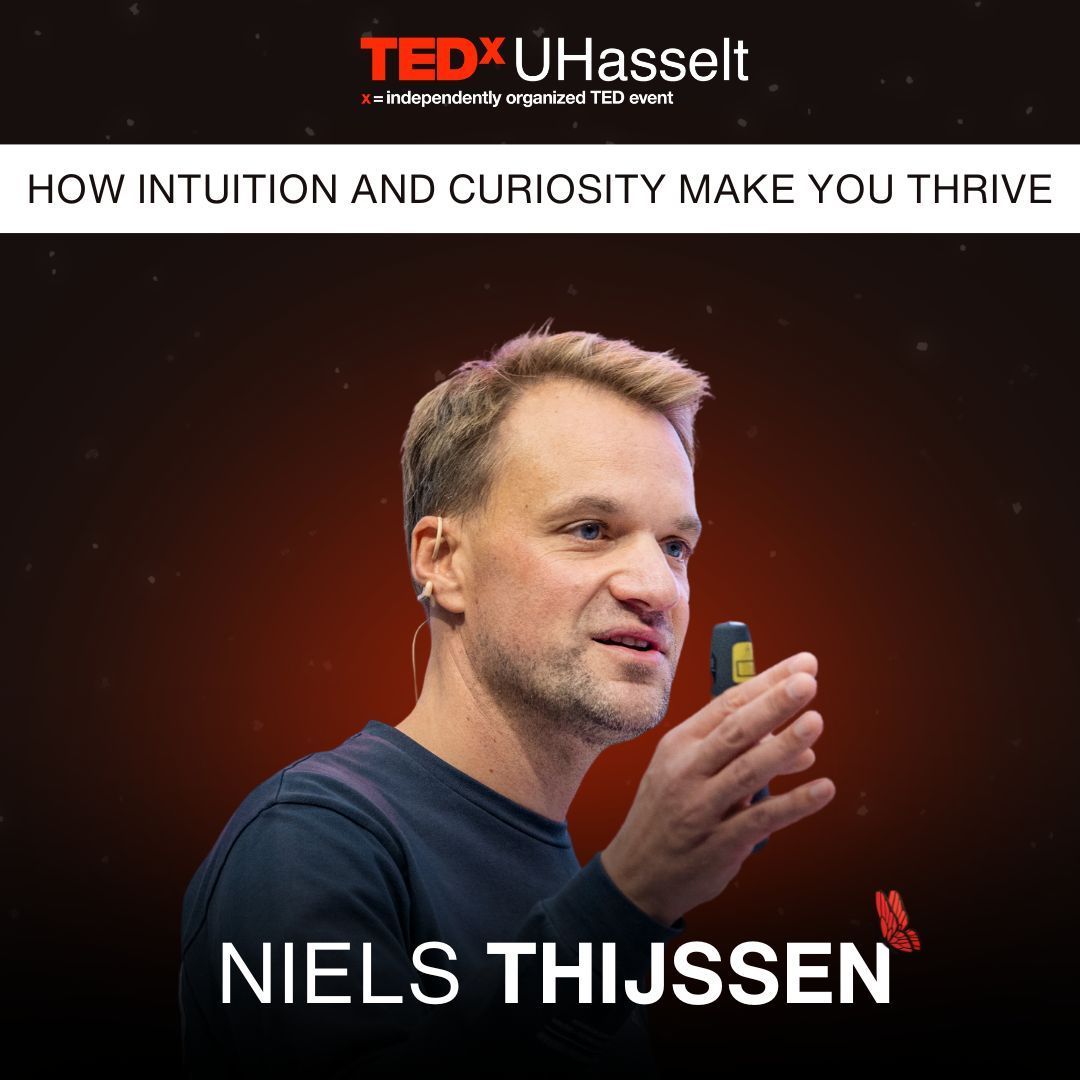 We're thrilled to introduce Niels as one of our speakers at TEDxUHasselt! Secure your complimentary ticket now by visiting our website (link in bio).
