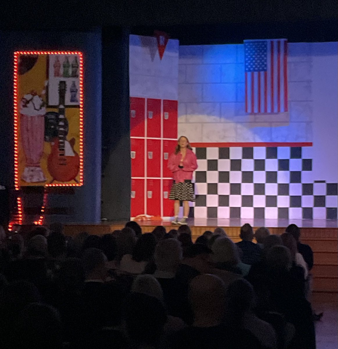 abgacademy's tweet photo. Another barnstorming performance from the academy production of Grease.  Night Two went incredibly well and students and staff were brilliant.  One more night to go!  We’re so proud of you all!  #excellence #gogreaselightning https://t.co/J3kIrRPUqV