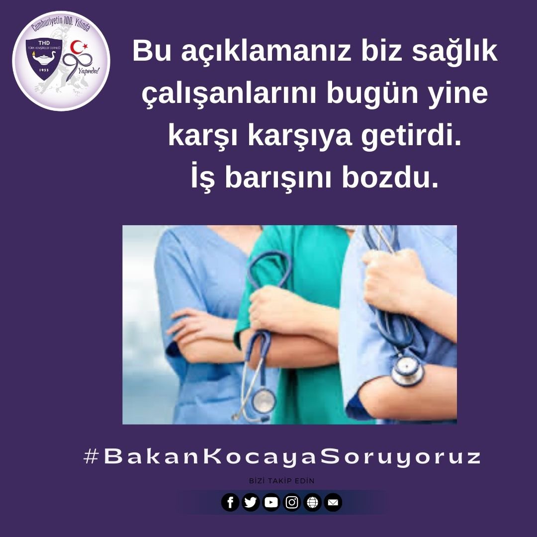 #BakanKocayaSoruyoruz