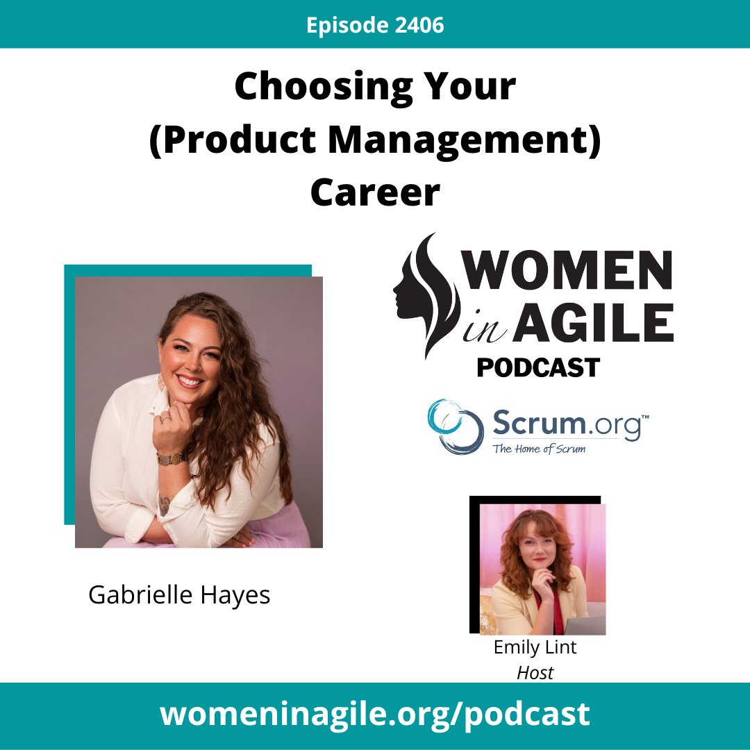 Choosing Your (Product) Career - Gabrielle Hayes | 2406

ow.ly/xOKf50QRPPO

In this episode Gabrielle and Emily discuss what it truly means to “choose your own career” in the product management field.

Find it on your favorite podcast platform