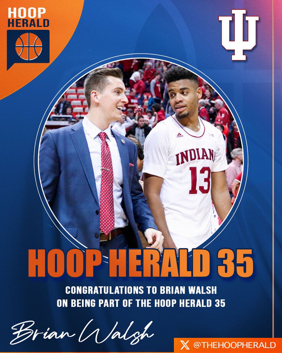 Congrats to @b_walsh2 of <a href="/IndianaMBB/">Indiana Basketball</a> for being named to the #HH35 

Walsh has worked his way up from an ops spot with Dayton to one of the best young  Coaches in the Big 10

His name is making the rounds for multiple HC jobs this Spring, don’t be surprised if he lands one #iubb