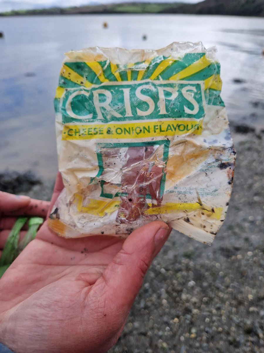 📷 We love it when people who attend our beach cleans send us pictures of the 'treasures' they find when they do their own beach cleans! 🤔 Like Grace, who sent us these pictures... Is the crisp packet a Tesco one from the 60s or 70s?! #IAmABeachGuardian #ItStartsWithCommunity