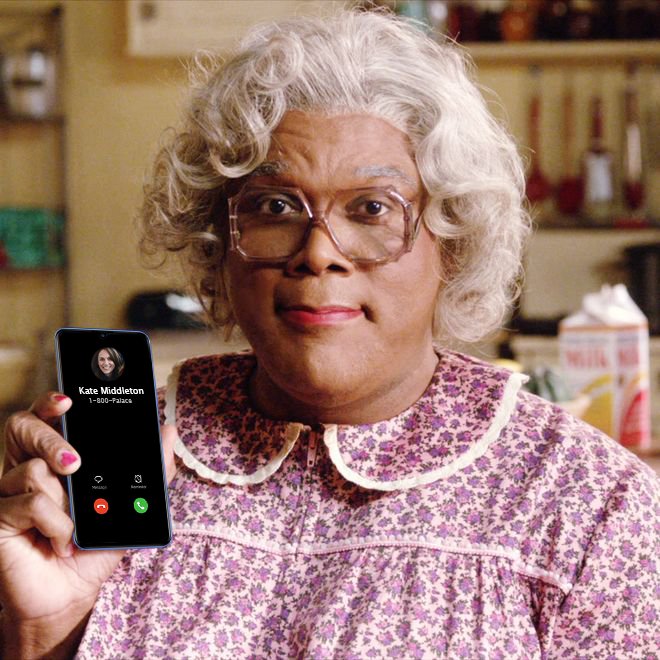 CloudNuggie's tweet photo. Tyler Madea zebediah Perry DO NOT answer that damn phone...lol. https://t.co/jFepfIQJ2N