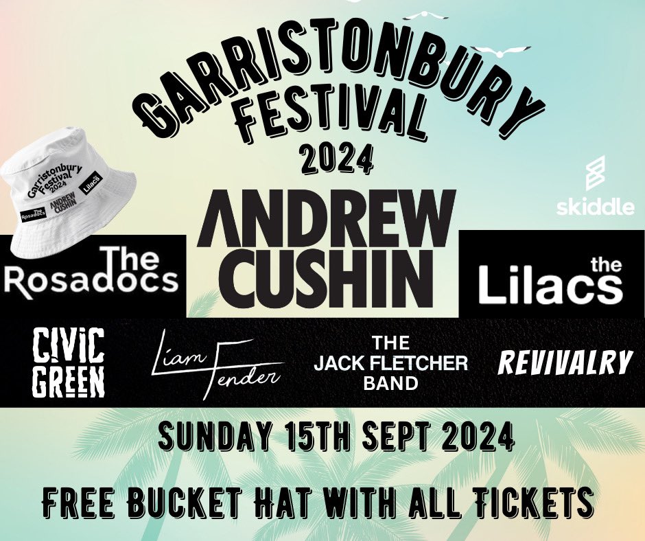 🔴 BARNSLEY 🔴 We’re buzzing to announce we’re included in this years Garristonbury Fest 💪🏻🍻 It’s a stellar lineup so one not to miss this September 🗓️ Tickets are available below 📲 skiddle.com/whats-on/Barns… #CivicGreen #Band #Live #Gig #Barnsley #Garrison #Festival