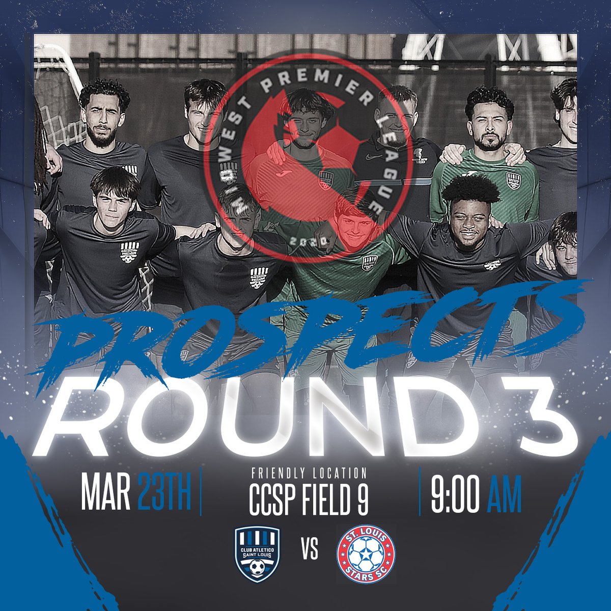 ClubAtleticoStl's tweet photo. The MWPL U21s will have their final tryout to secure a spot this summer vs new MWPL team, @stlstarssoccer . #MWPL #CASTLU21 #CASTL #UnitingCulturesThroughSport #StopHumanTrafficking #Stlsoccer https://t.co/PZZpwwdN3K
