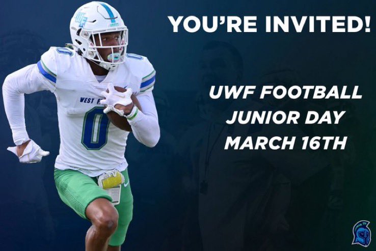Thanks for the invite <a href="/UWFFootball/">UWF Football</a> 
<a href="/ssaulnier1/">steven saulnier</a> <a href="/CoachKNobles/">Kaleb Nobles</a> <a href="/CoachWintrick/">Joe Wintrick</a>