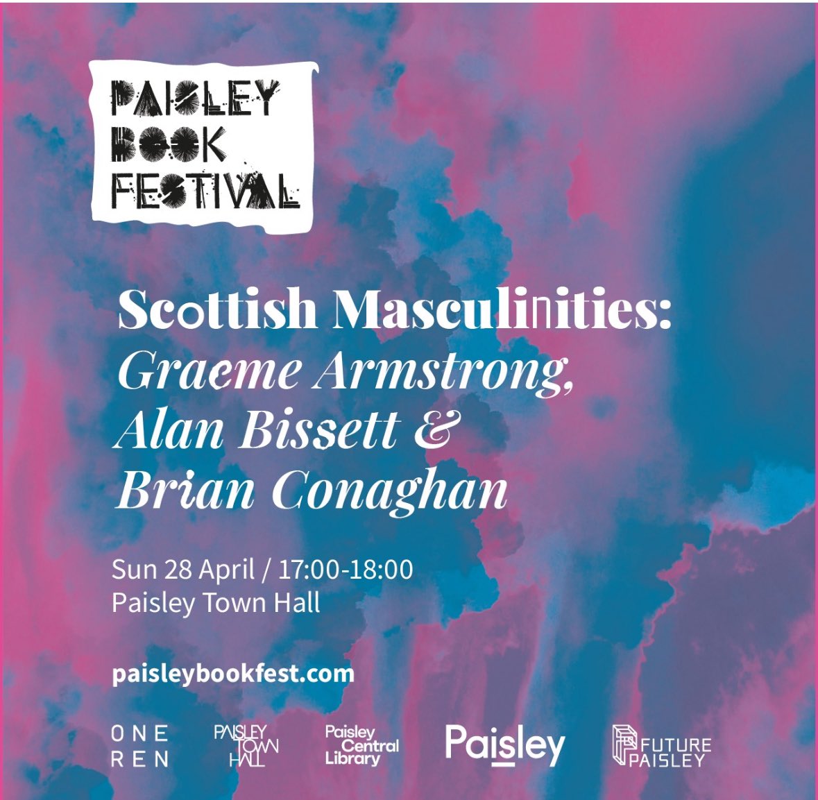 Get yourselves along! paisleybookfest.com/programme/scot…