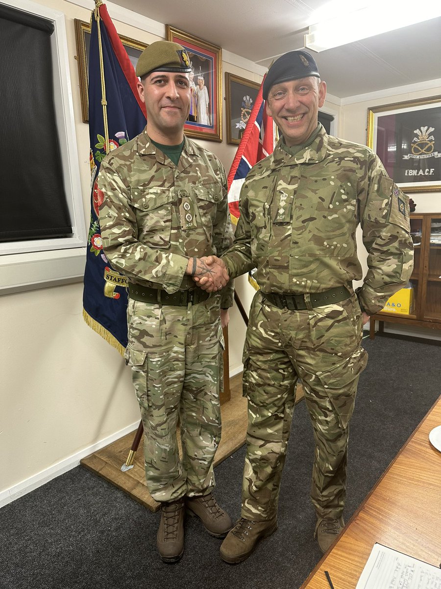 PROMOTION ALERT!! A significant milestone for 2Lt Dean Small last night he was promoted to Lieutenant. His dedication, hard work and leadership qualities have earned him this well deserved recognition @ArmyCadetsUK @ColCadetsACF @WMRFCA @StaffsFriendsAC