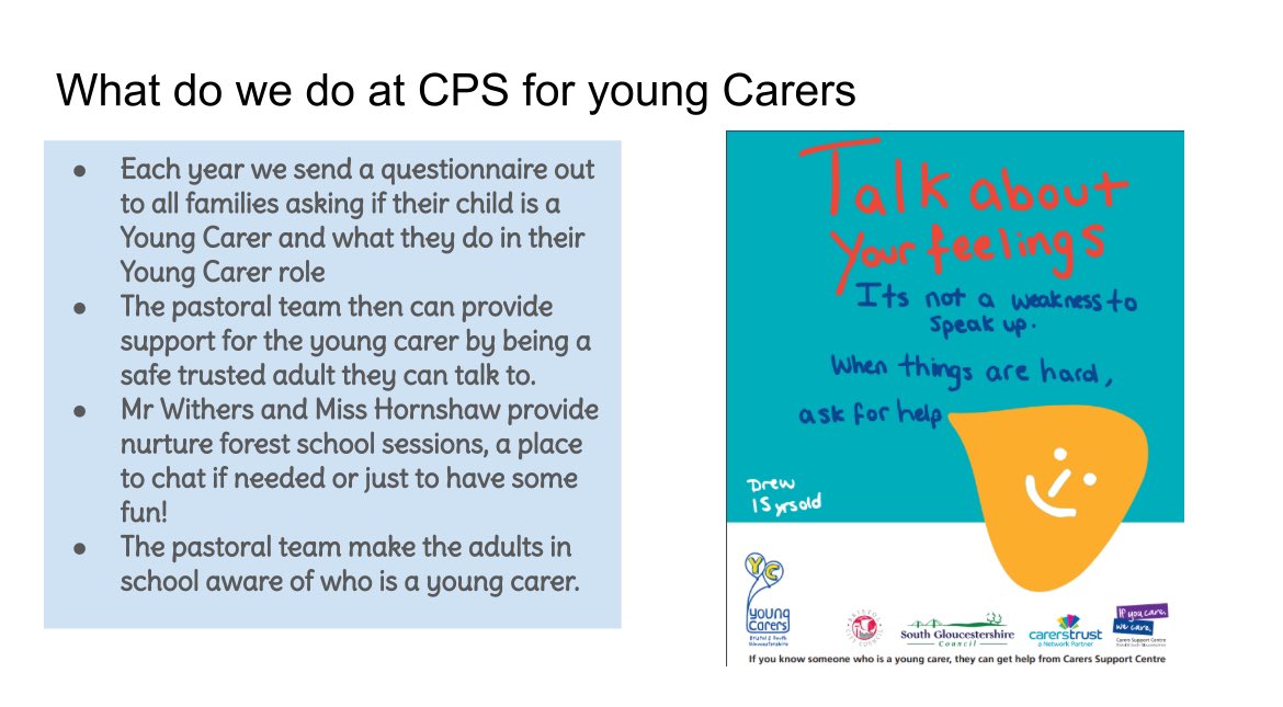 KS2 joined in with 🌟Young Carers Action Day🌟 They learnt all about Young Carers and what we do at CPS.