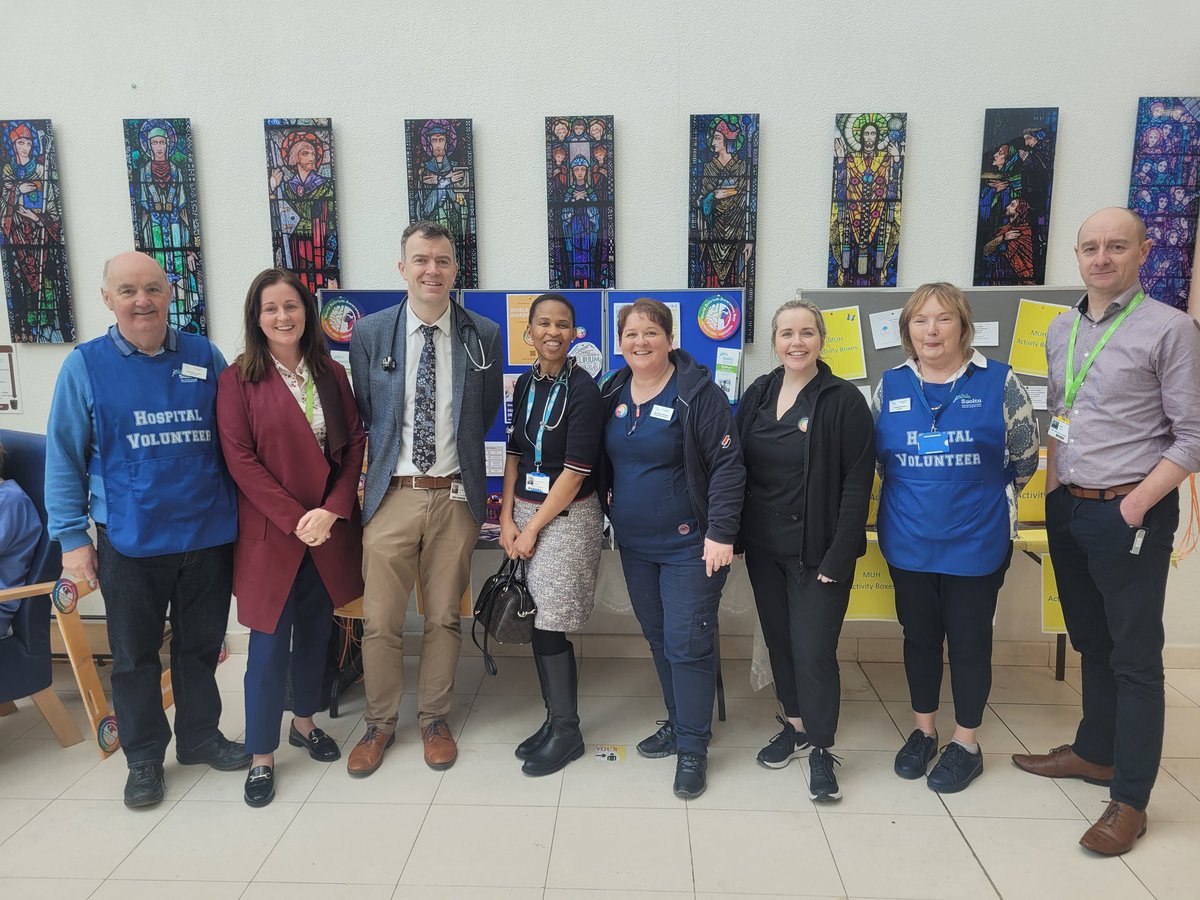 Redmondmichel's tweet photo. Raising awareness of delirium and launching Ward Activity Boxes and collaboration with our fantastic volunteers in Mayo University Hospital #WDAD2024 #iDelirium https://t.co/yoxrAB6bmx