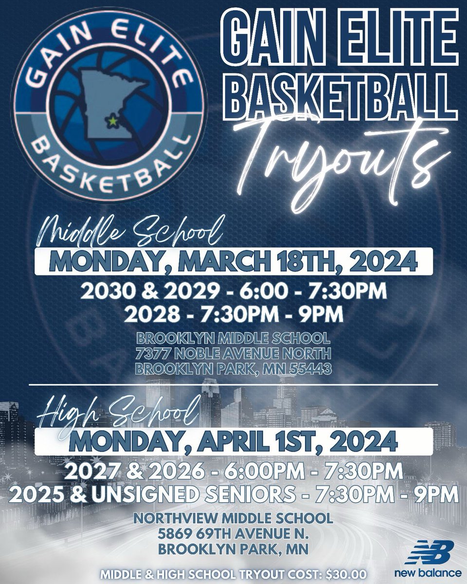 ****GAIN Elite Tryouts****

It’s that time of year again!  GAME recognize GAME!!  Here we goooo!!!

🔥🔥🔥🏀🏀🏀🏀🏀🔥🔥🔥