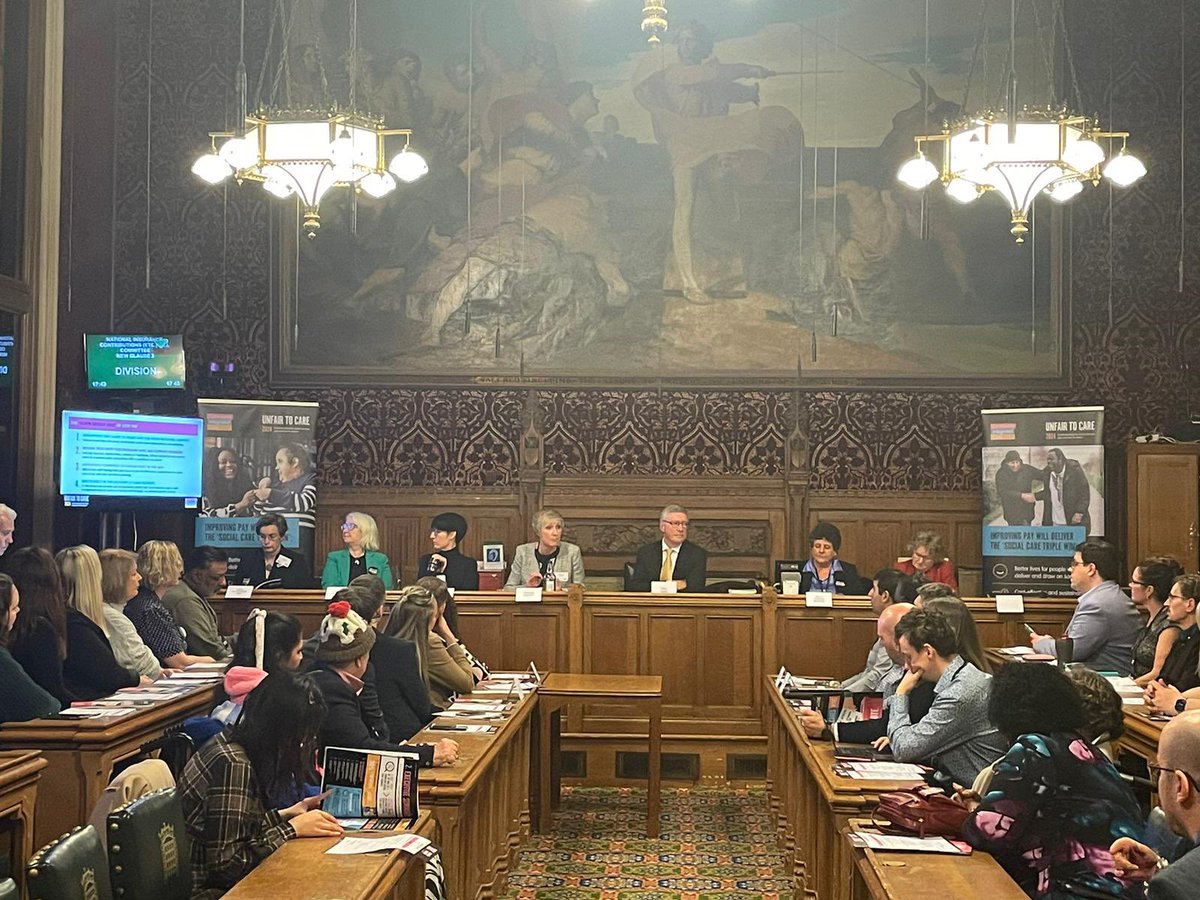 ComIntCare's tweet photo. We've had a fantastic evening here at Parliament, launching our 2024 Unfair To Care report.

Thank you to everyone who joined us and contributed to the discussions, asked questions and shared their experiences. We hope 2024 is the year we see the sector unite, our voices heard and change happen.

Support our campaign at https://t.co/cAGMrCVDfE #UnfairToCare #WhoCaresWins