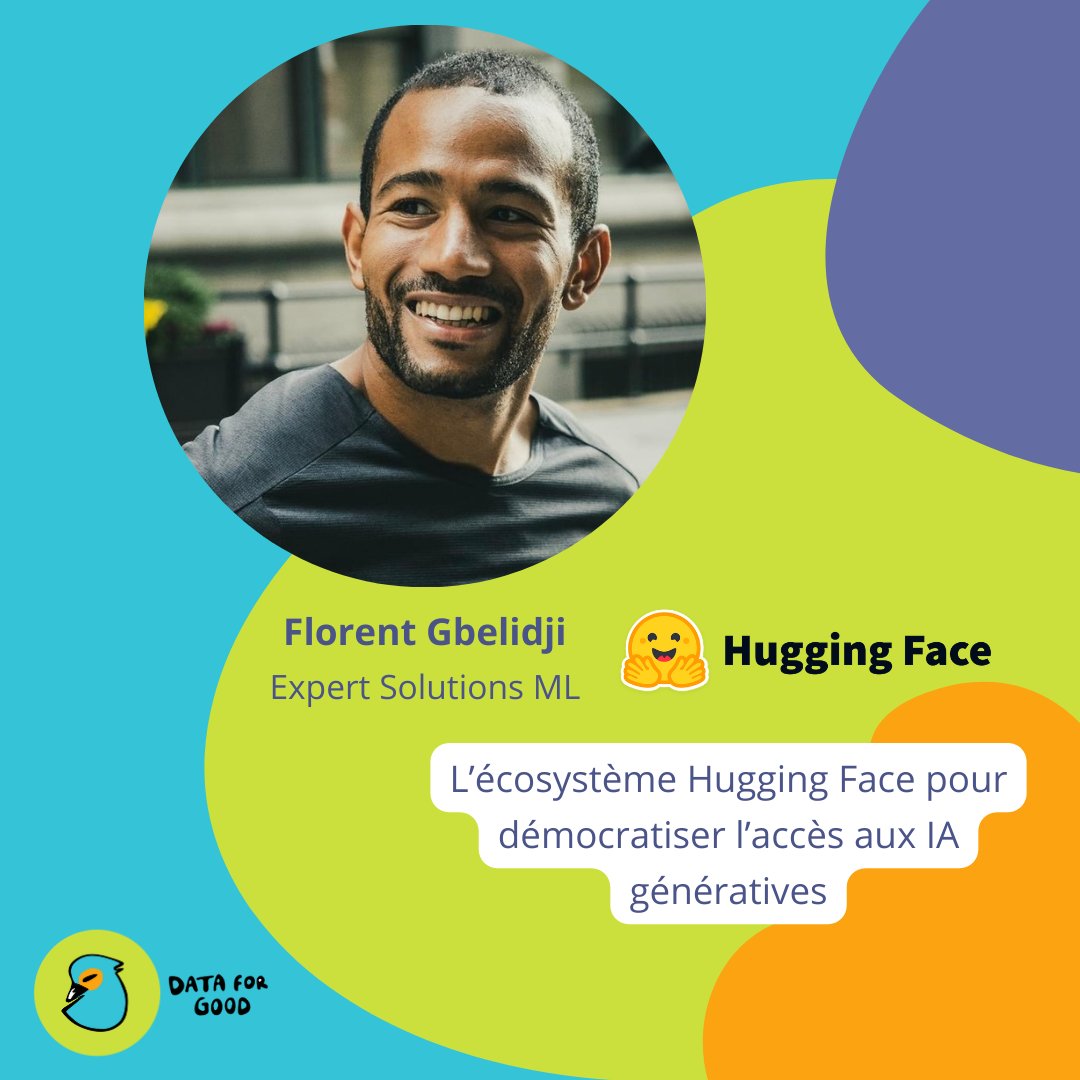 Data for Good (@dataforgood_fr) on Twitter photo Bientôt le Monthly Marty @dataforgood_fr ! L'écosystème <a href="/huggingface/">Hugging Face</a> pour démocratiser l’accès aux IA génératives avec Florent Gbelidji, Expert Solutions ML ! 🤗
Inscription 👇 :
swll.to/Montly_marty_HF
#iaforgood #techforgood Bientôt le Monthly Marty @dataforgood_fr ! L'écosystème <a href="/huggingface/">Hugging Face</a> pour démocratiser l’accès aux IA génératives avec Florent Gbelidji, Expert Solutions ML ! 🤗
Inscription 👇 :
swll.to/Montly_marty_HF
#iaforgood #techforgood