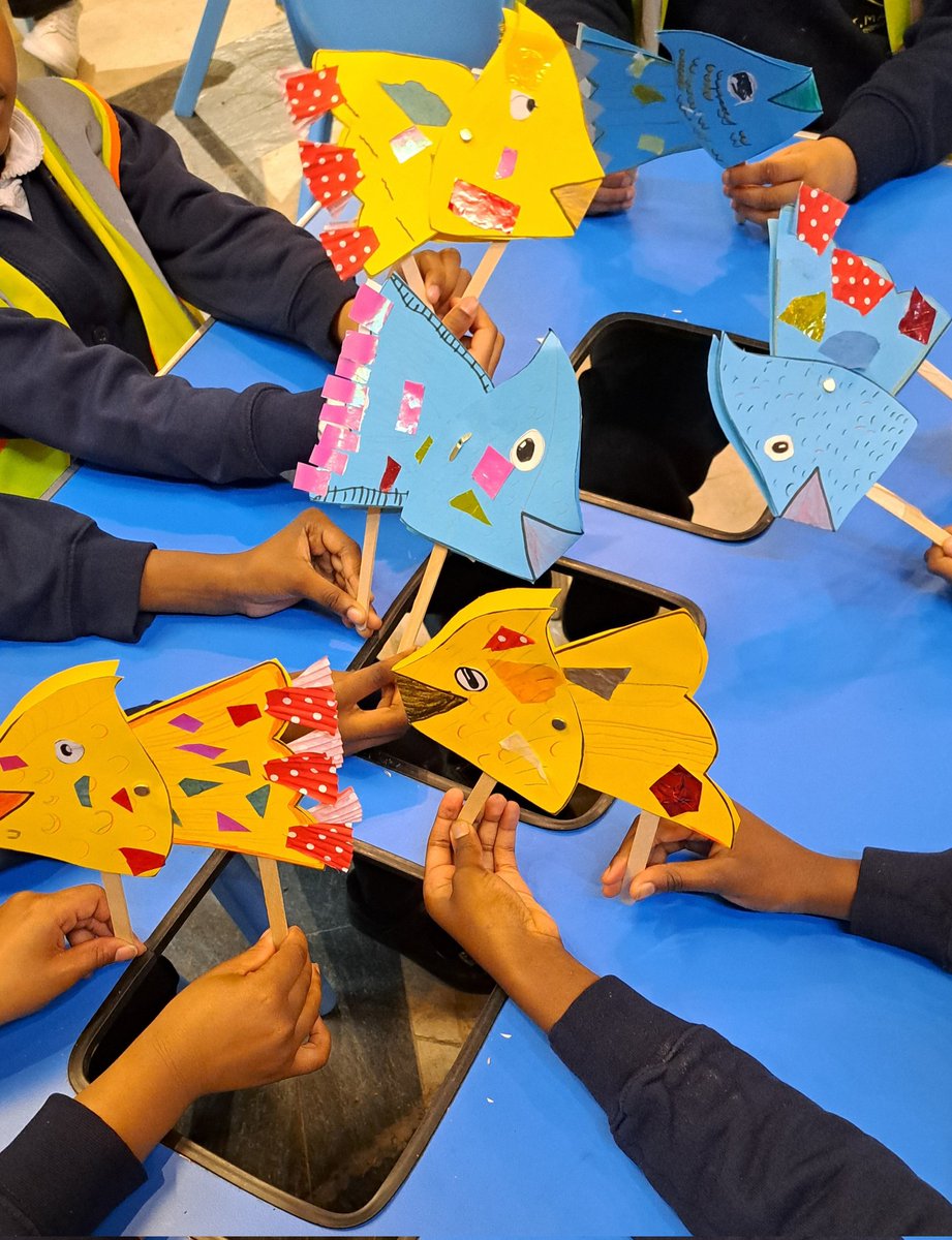 SC_Ed_Learning's tweet photo. Great fun today with @stmarksacademy1 exploring the Genesis creation story and sharing ideas about caring for the wonderful world we live in. We love their fabulous fish puppets. https://t.co/ga74uq7AY6