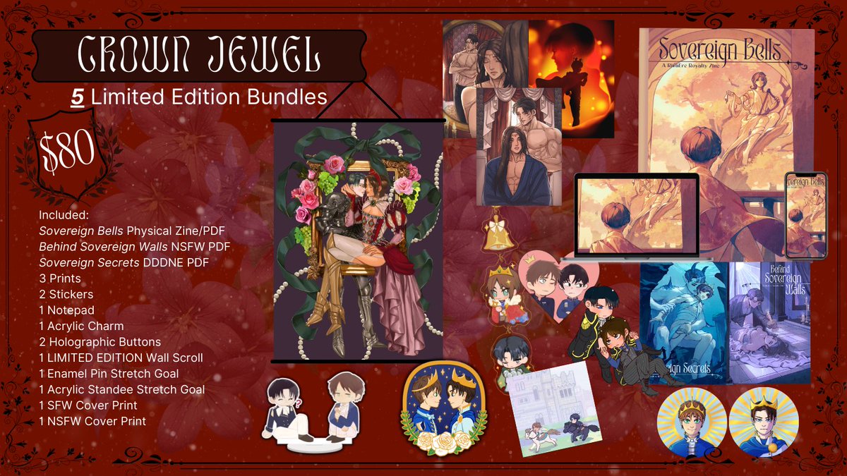 RivaereZine's tweet photo. 📜Members of the Kingdom!!📜

For anyone wondering, our price and quantities will be as follows! We have extremely limited stock, so make sure to get your orders in ASAP!

Our leftovers open in THREE days!!

📅Saturday, March 16th
⏲️12:00PM Eastern https://t.co/ZQzTM6mOnx