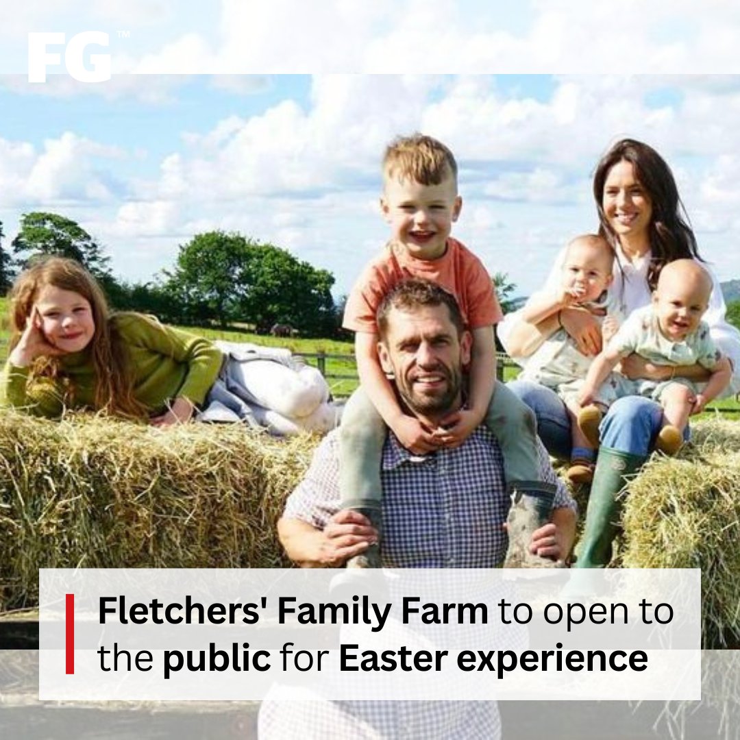 🐰 @kelvin_fletcher and wife Liz have confirmed they will open their family farm in the Peak District for an Easter adventure during the school half-term break. farmersguardian.com/news/4183082/k… #FletchersOnTheFarm #Easter #halfterm #schoolholidays #farmvisit #happyeaster #easterbunny