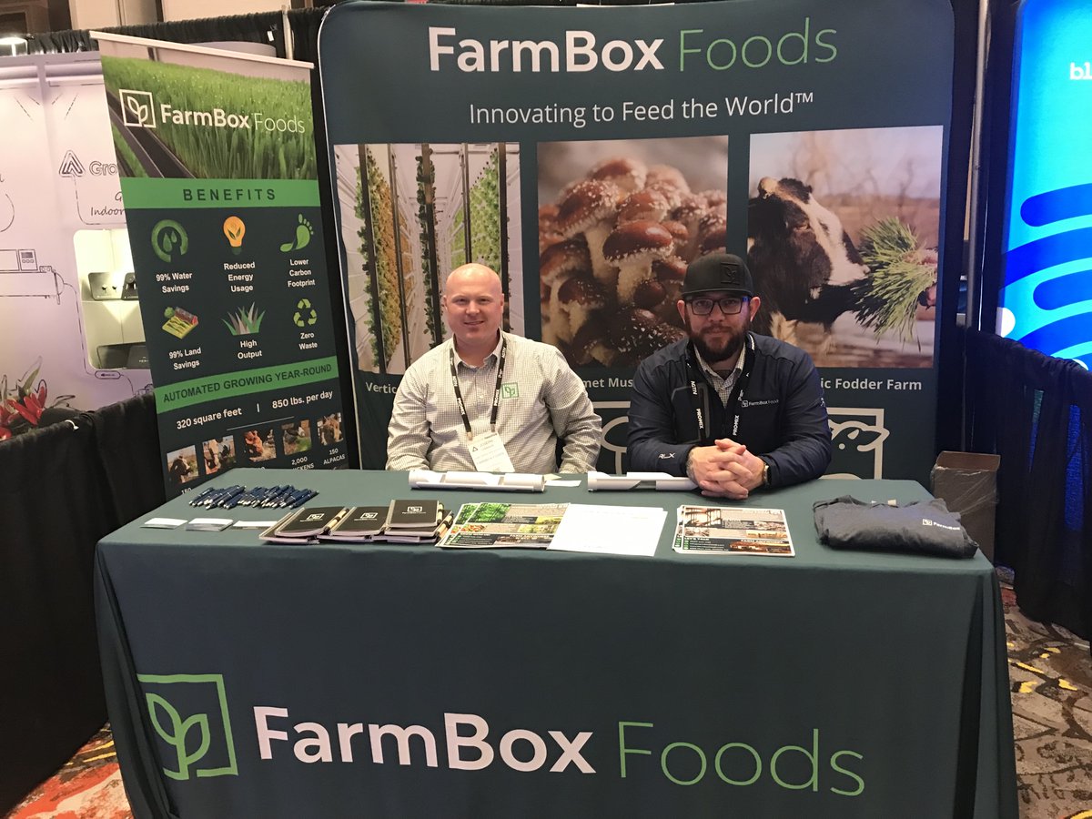 FarmBox_Foods's tweet image. We had a blast bonding with our CEA industry colleagues at @indooragcon on Monday and Tuesday!! Thank you to the hundreds of people who stopped by our booth and engaged with us, our tech and our mission. Hope to see you all next year!!