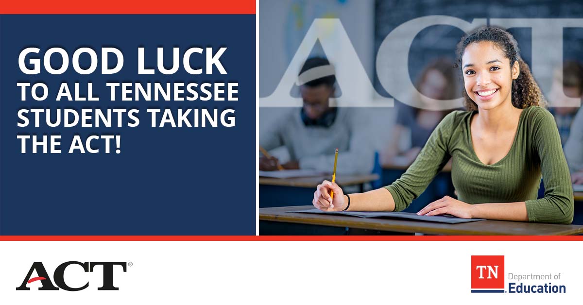 High schoolers across the state are beginning to take the <a href="/ACT/">ACT</a> this week, and we want to wish them the best of luck!