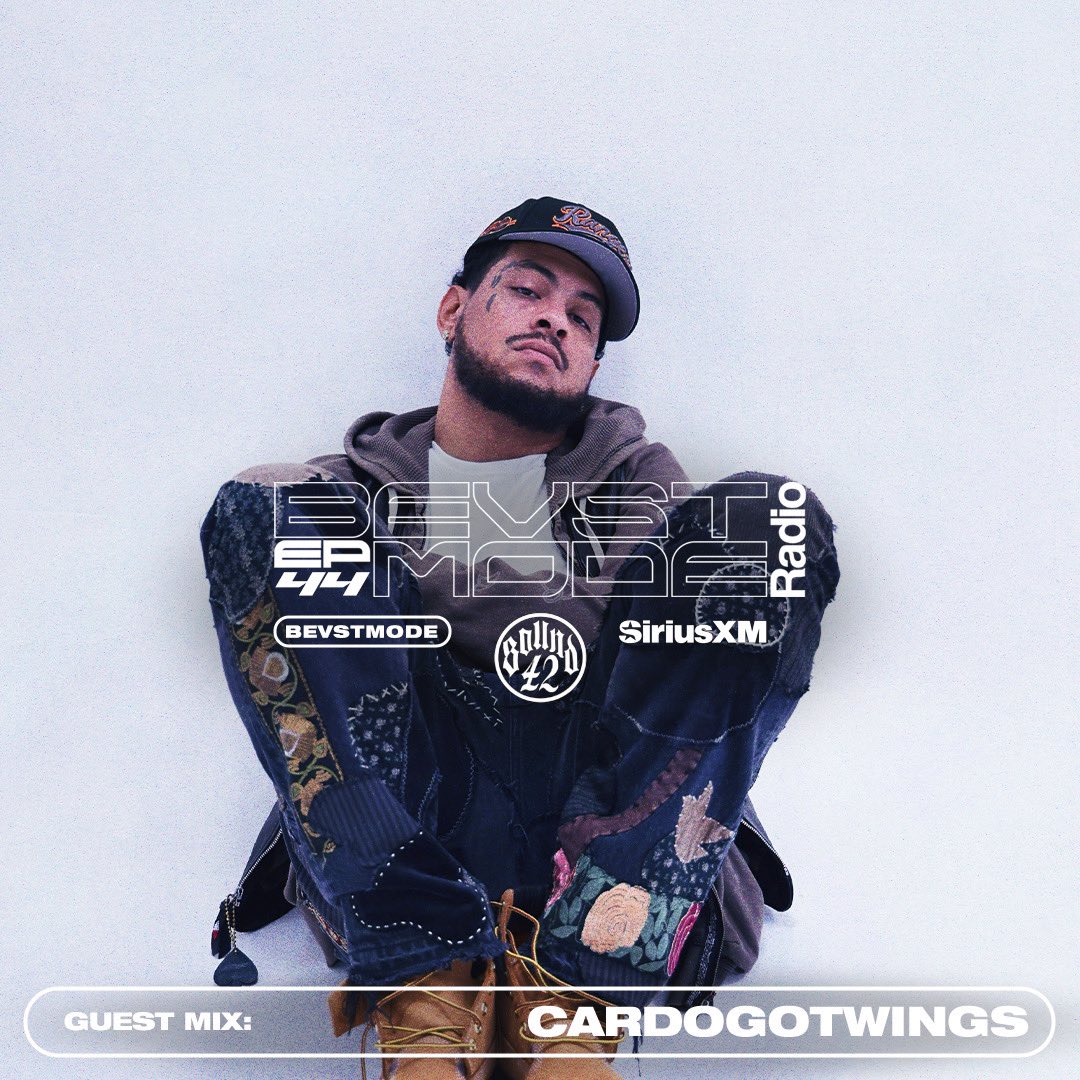 Sound42's tweet image. BEVSTMODE Radio new tonight with guest mix from @CardoGotWings 8PM EST/ 5PM PST on Sound 42 (Ch. 42) @SIRIUSXM shorturl.at/ajyzK