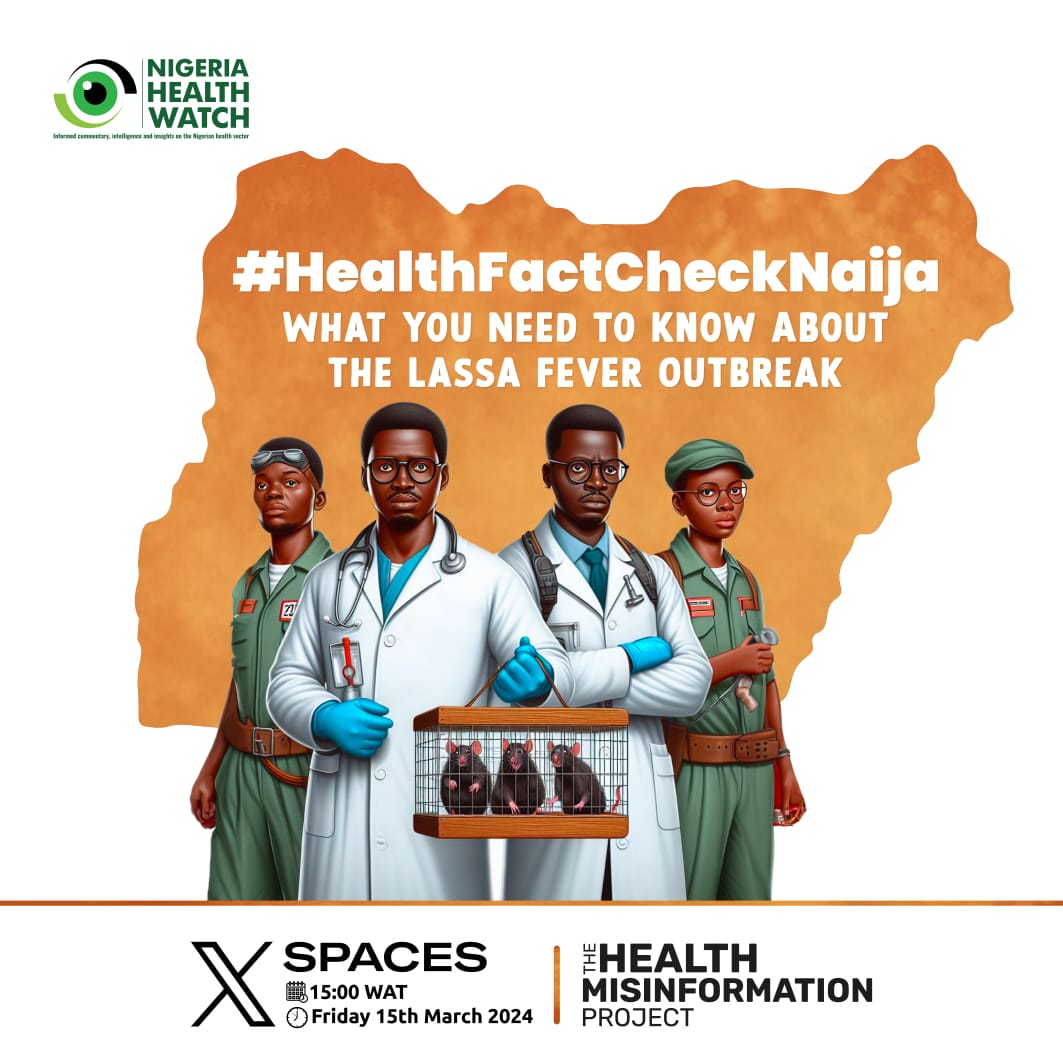 With the increasing number of #LassaFever in some parts of the country, some steps can be taken to curb the spread. What do you need to know about the disease to keep yourself safe? Join us on the #HealthFactCheckNaija #XSpaces on Friday for insights 👉🏾x.com/i/spaces/1eaKb…